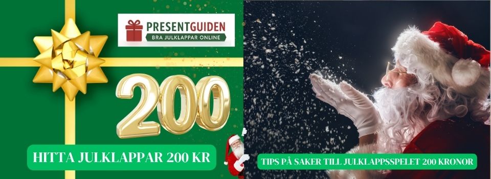 Julklappsspelet 200 kr – Hitta julklappar tips 200 kronor Julklappsspelet 200 kr - Hitta julklappar tips 200 kronor