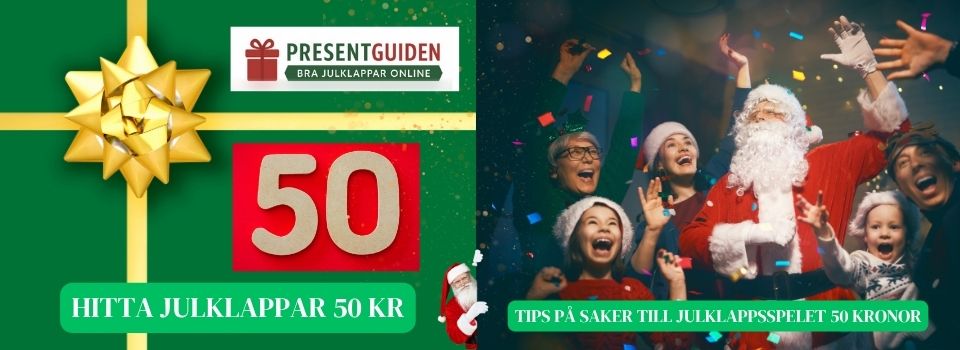 Julklappsspelet 50 kr – Hitta julklappar tips 50 kronor Julklappsspelet 50 kr - Hitta julklappar tips 50 kronor