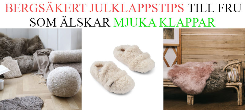 Julklappstips fru - Fårskinn julklapp