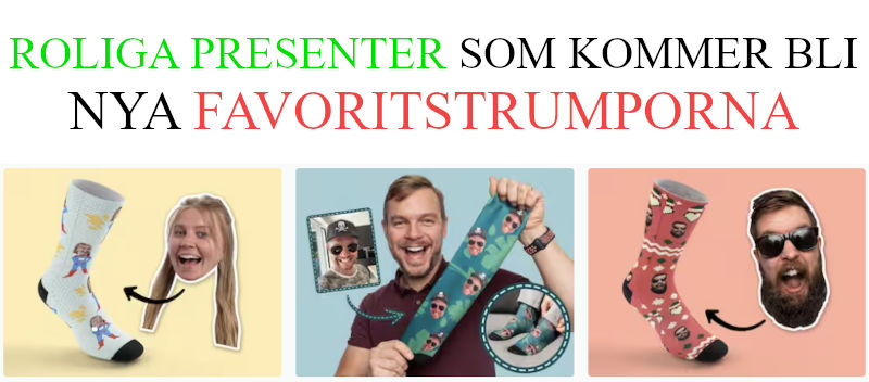Present topplista - Tips på personliga strumpor