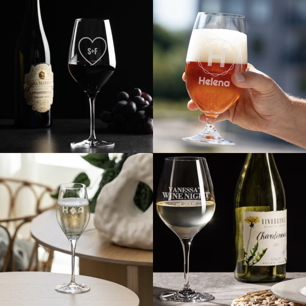 Spiegelau julklappstips 2025 - graverade glas