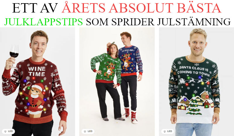 Topplista julklappar 2025 - Julklappstips jultröjor