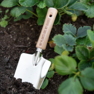 Trädgård present - Personlig planteringsspade med text