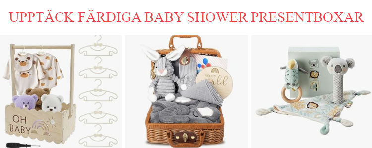 Bästa färdiga baby shower presentbox tips