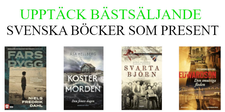 Boktips svenska bästsäljare böcker som present eller julklapp