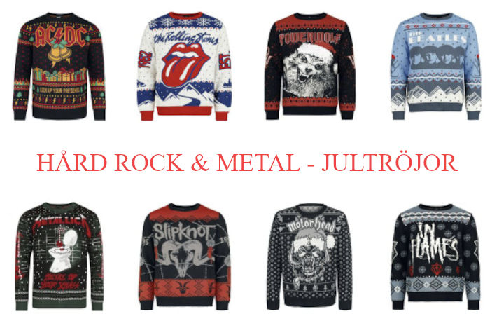 Julklappar - Jultröjor rock & metal