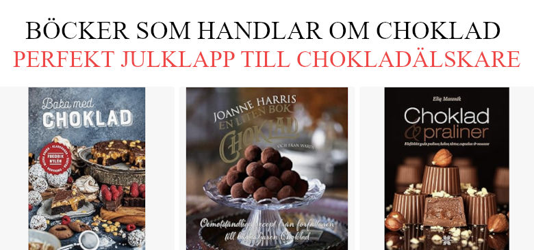 Klassisk choklad julklapp - Julklappstips på böcker som handlar om choklad