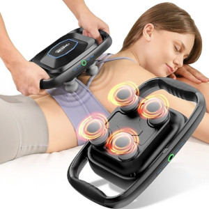 Massageapparat - massagepistol fyra huvuden