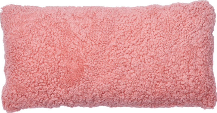 Rosa fårskinnskudde - Rosa saker att ge bort